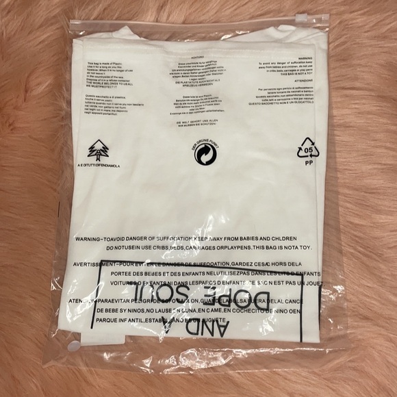 White Printed Lettering V Neck Short Sleeve Shirt - Picture 9 of 13